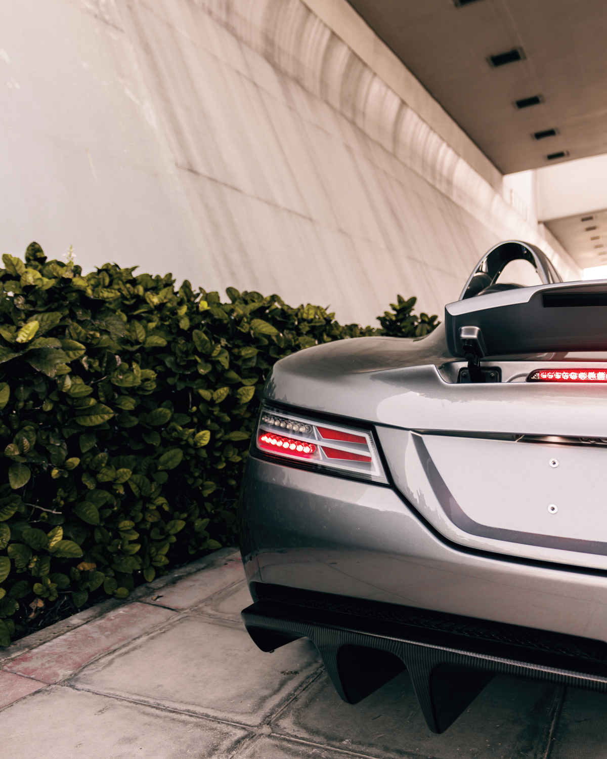 Taillight of 2009 Mercedes-Benz SLR McLaren Stirling Moss offered at RM Sotheby’s Villa Erba live auction 2019